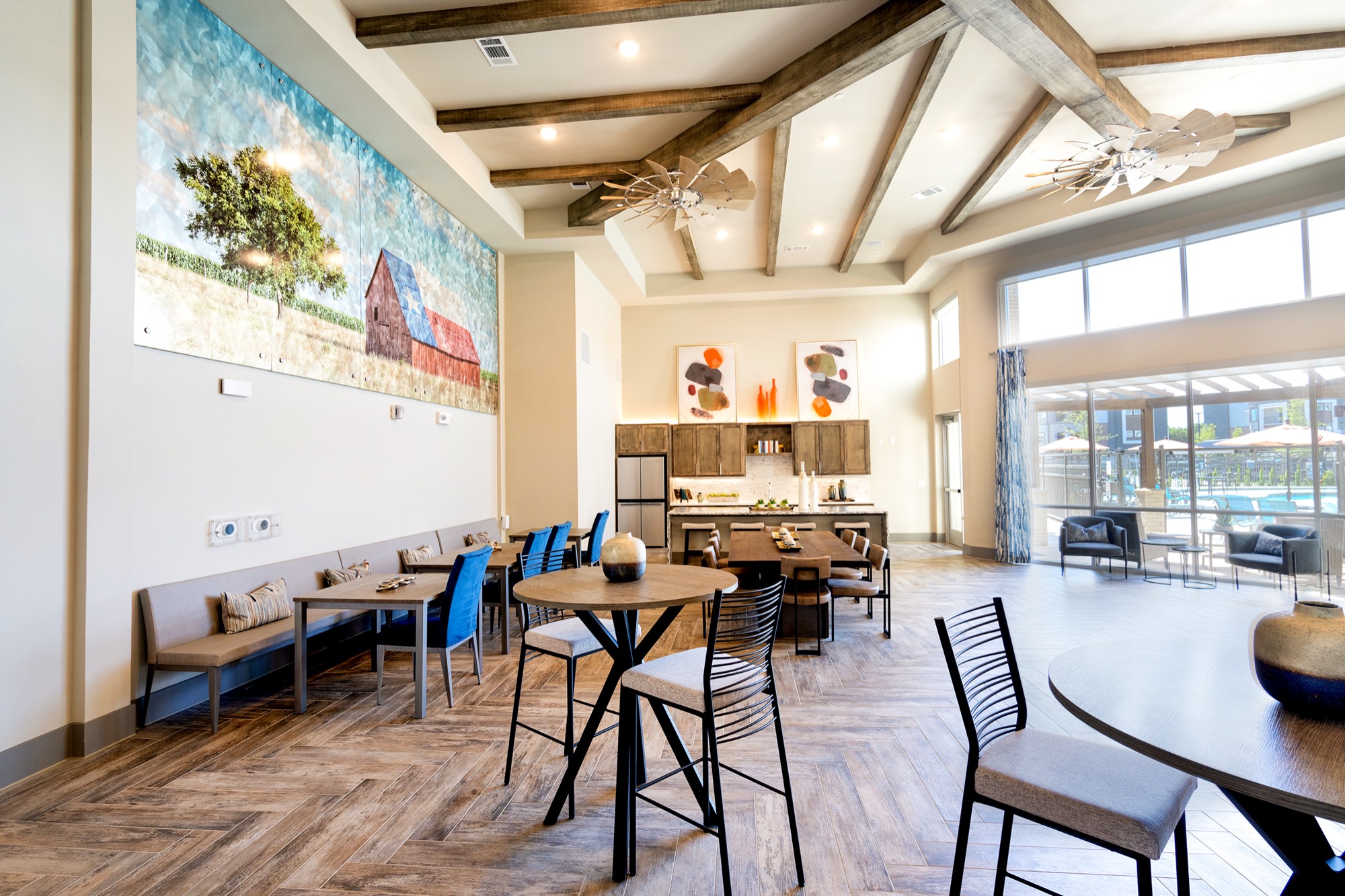 The Duvall clubhouse lounge