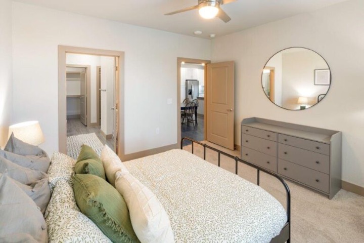 Bedroom interior at The Duvall